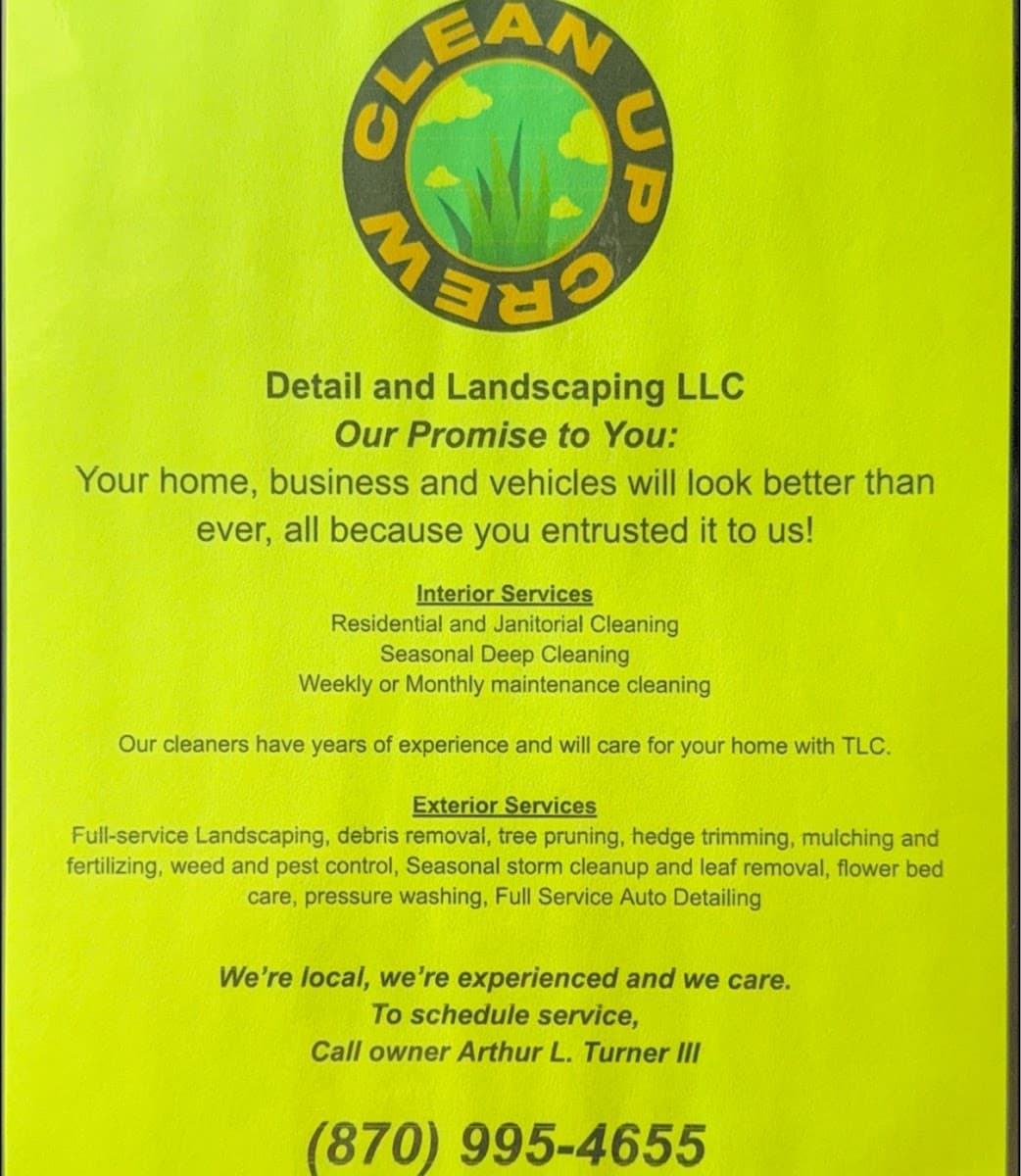 Clean-Up crew Detail & Landscaping LLC