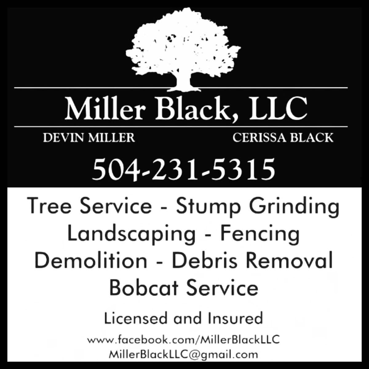 Miller Black LLC tree service