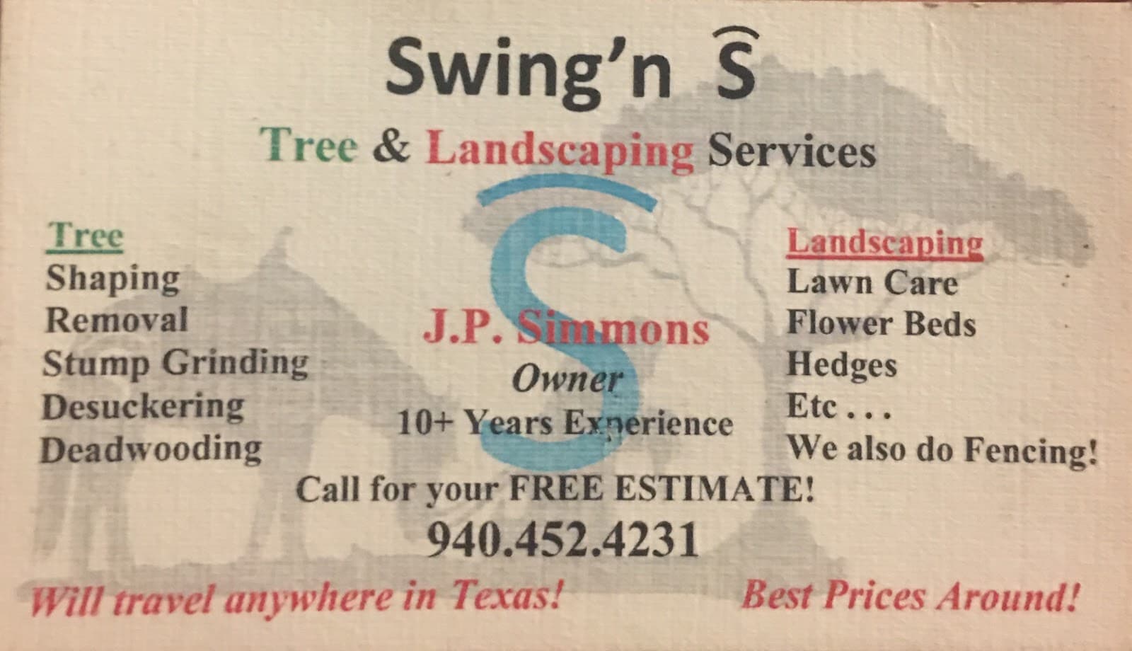 Swing’n s tree and landscaping